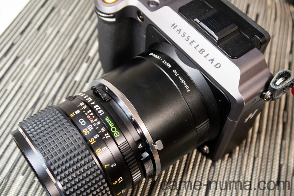 中判カメラ用大口径レンズ「セコールC 80mm F1.9」 を中判デジタル機 