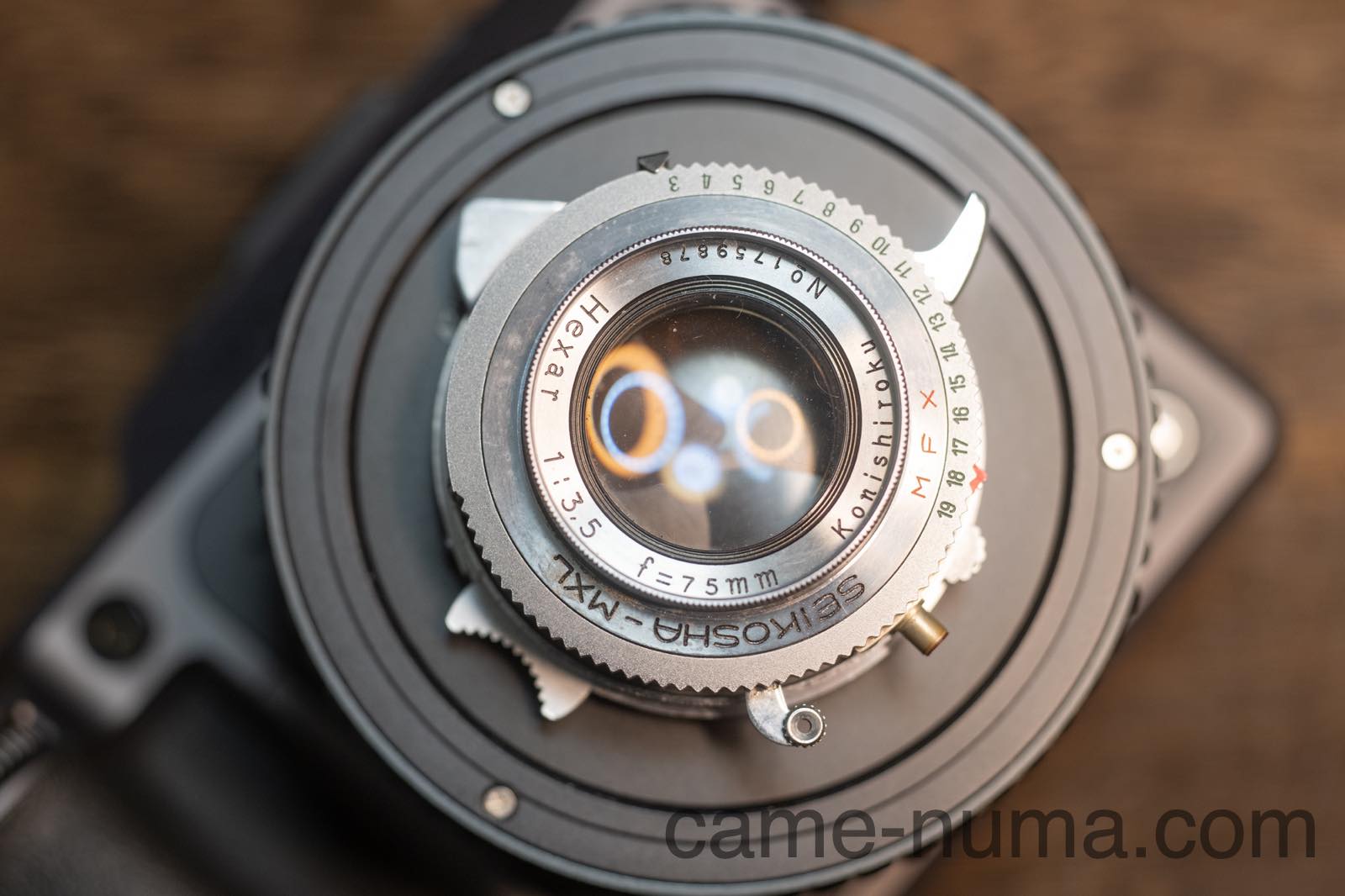 Konica Hexar 75mm F3.5を中判デジタル機で使ってみた。蛇腹カメラ 